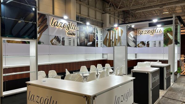 Lazoğlu Bıçak — HOST 2024 · выставочный стенд · Fiera Milano, Италия · Фотография со смонтированного стенда (1/5)